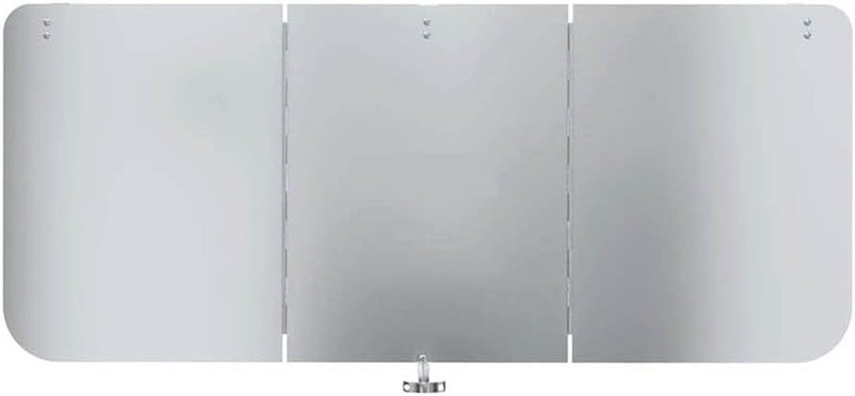 Winddeflector Terrasverwarmer - Warmtebehoud Accessoire - Buiten Verwarmen - Gereedschapsloze Installatie - Opvouwbaar Ontwerp - Zilver