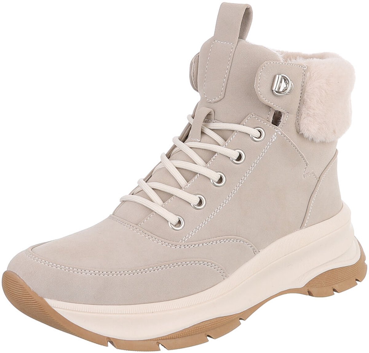 Hoge veterboot - warme voering - dames Mt:40
