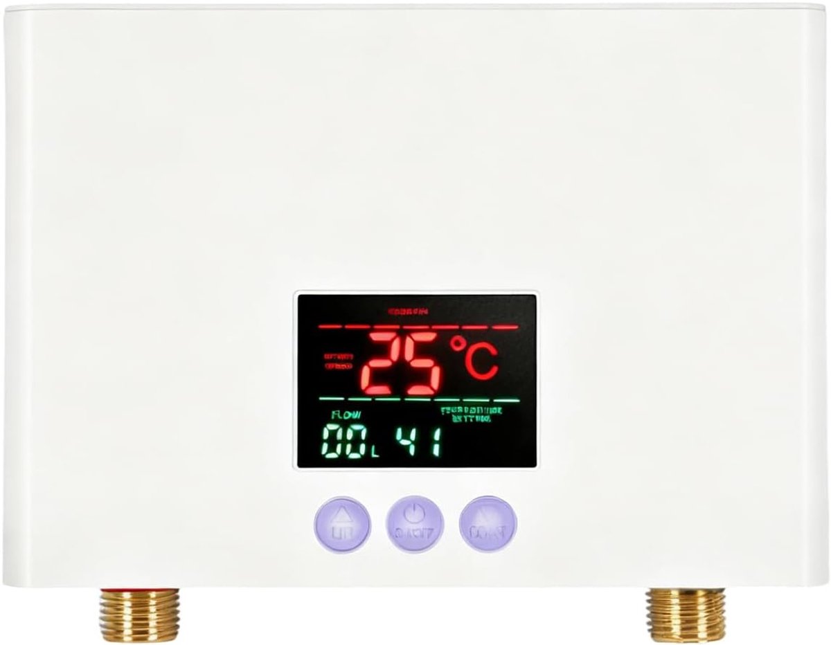 SnelShoppen - Elektrische Doorstroom Waterverwarmer 220V 5000W - Tankloos, Wandmontage, LED Display, 3 Temperatuurinstellingen, Afstandsbediening voor
