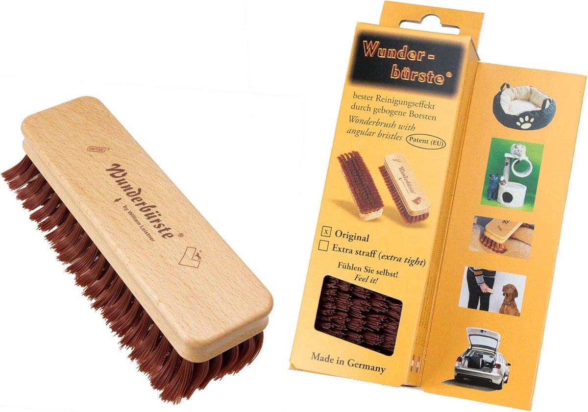 SnelShoppen - 6 s 06 Wunderbürste Original Miracle Brush voor Dierenhaar, Pilling Verwijderaar, Curved Borstels, Perfect voor Sofa, Auto, Tapijt, Huis