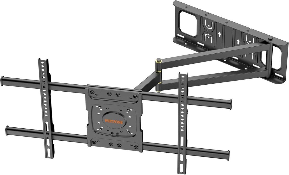 SnelShoppen - TV Wandbeugel Swivel & Tilt voor 32-70 Inch TV's, 650mm Uittrekbaar, Max VESA 600x400mm, Geschikt voor Flat & Curved TV's tot 35kg