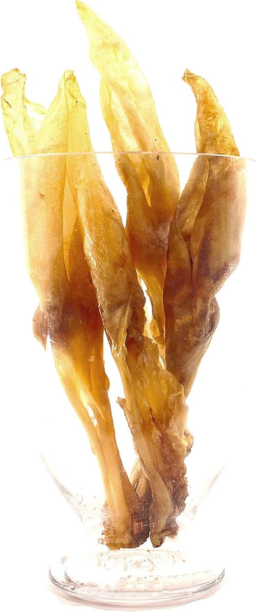 SnelShoppen - Gedroogde Konijnenoren 200g | Puppy Kauwsnacks 12-15 Stuks | Natuurlijk Verantwoord & Verteerbaar
