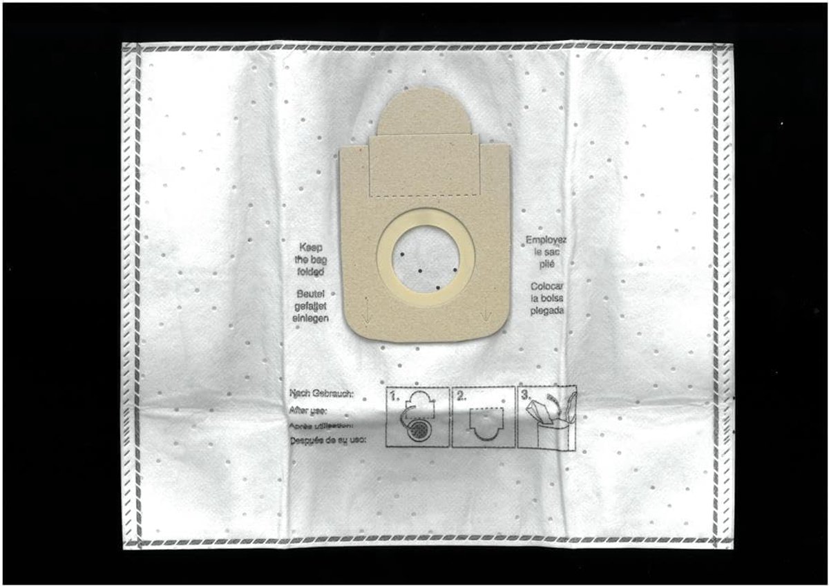 SnelShoppen - 10x Stofzuigerzakken Microvlies voor Optimale Filtratie - Compatibel met Rowenta Compact Power, Power XXL - Hygiënische Klapsluiting - I