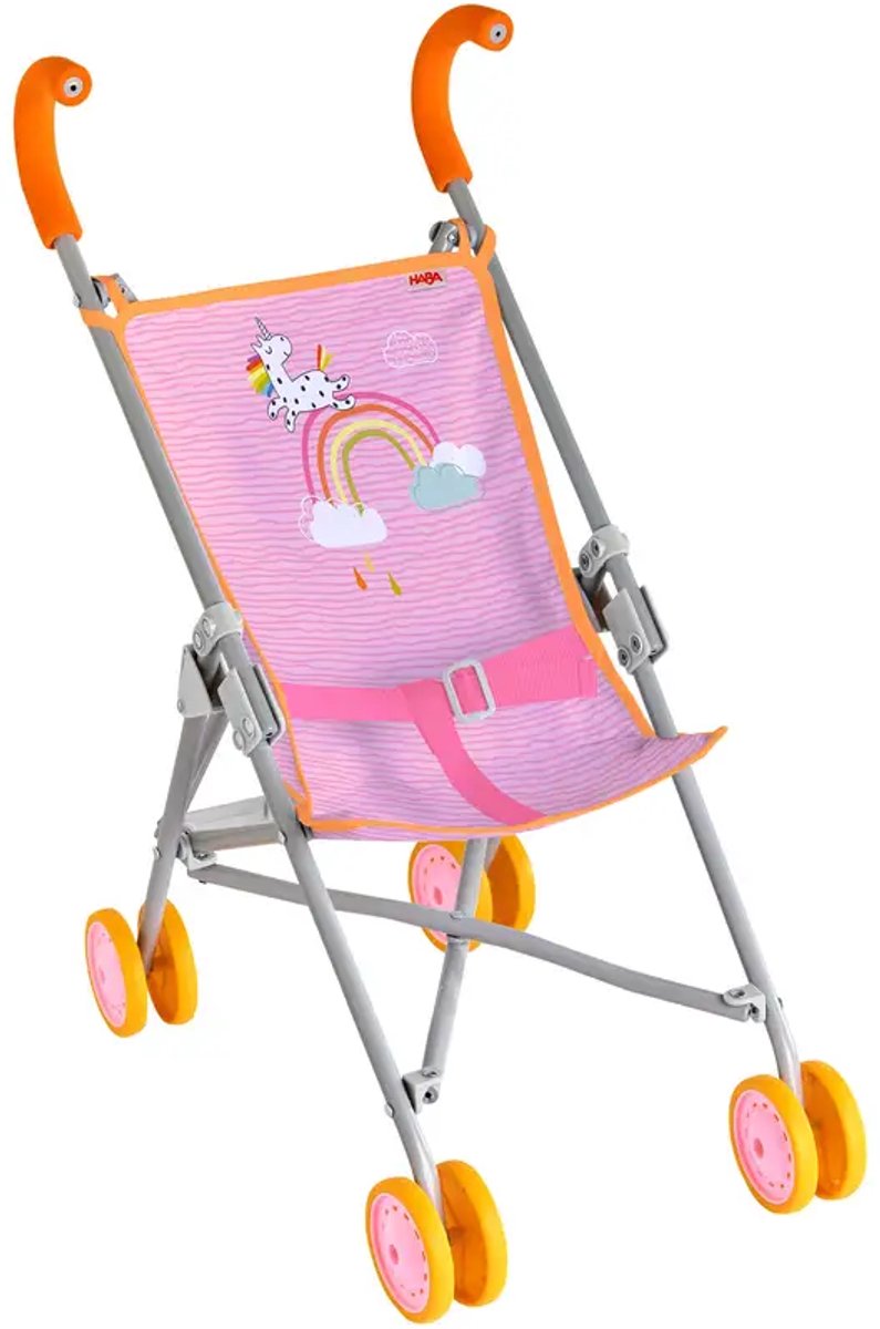 Poppen buggy - Regenboog