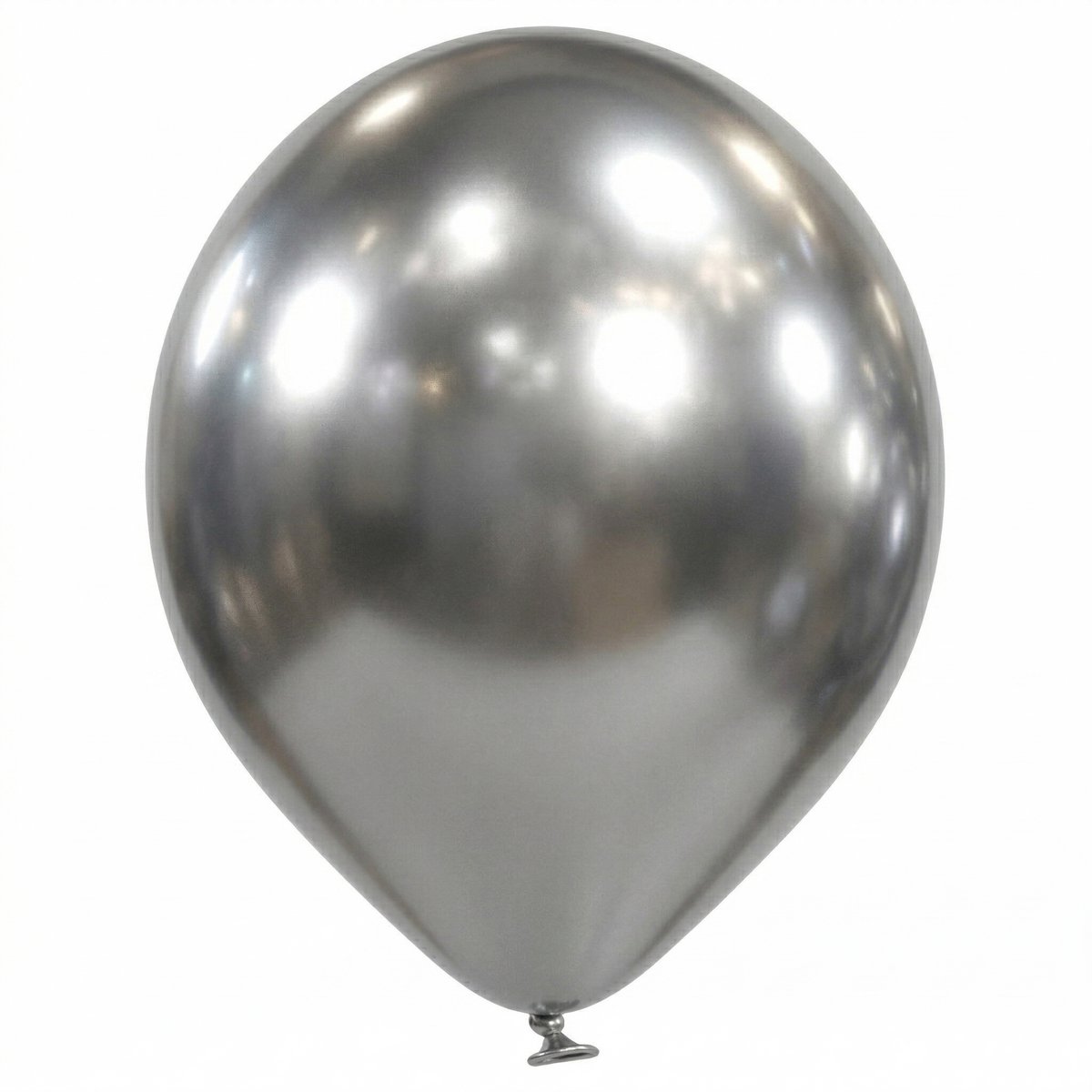 Ballonnen - Luxe - Glanzend zilver - Metallic - 30cm - 100st.