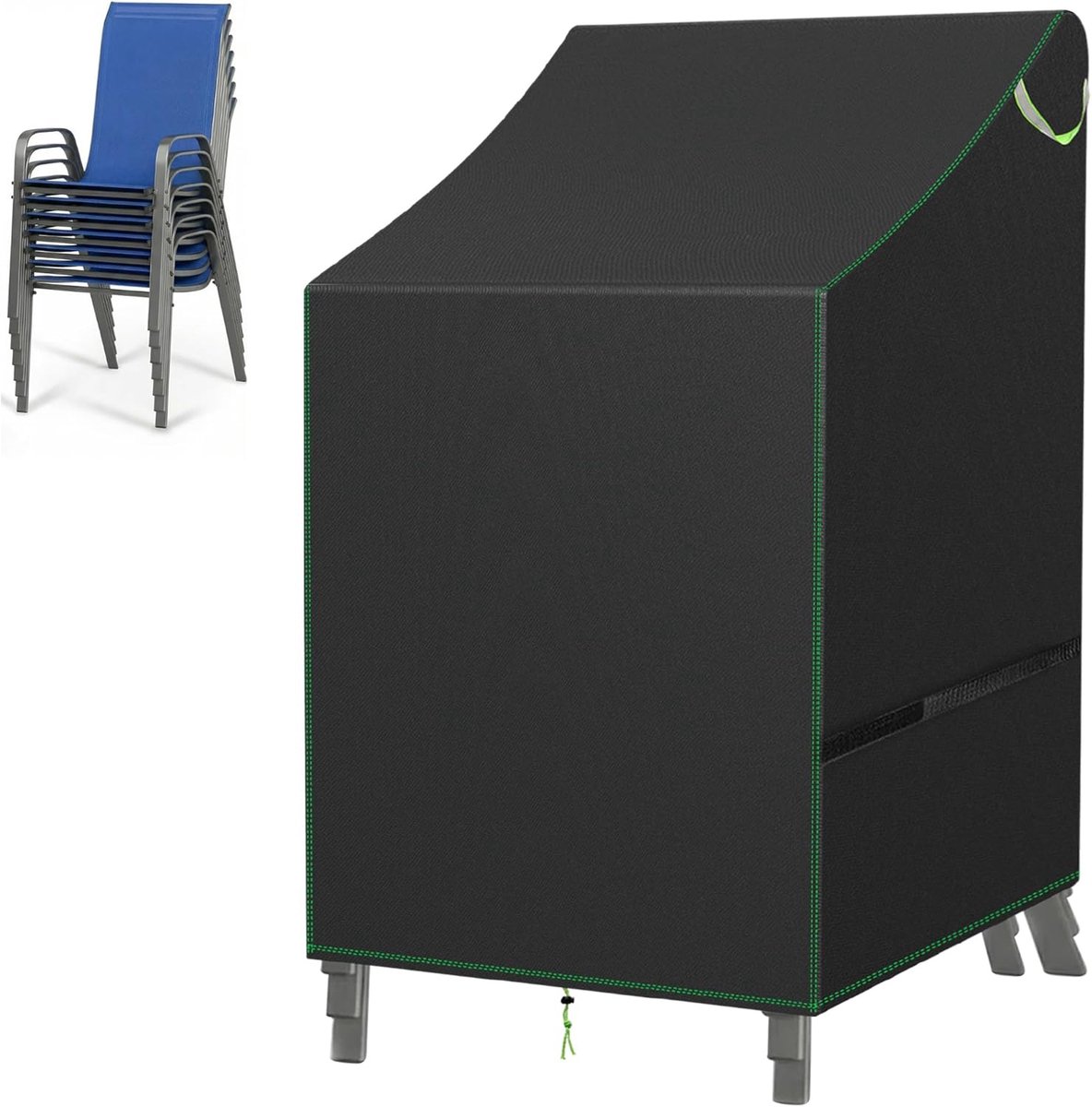 SnelShoppen - Tuinstoel Beschermhoes - 420D Oxford - Waterdicht - UV Bescherming - Winddicht - Voor Tuin, Balkon, Camping - Beschermhoes Voor Stoelen