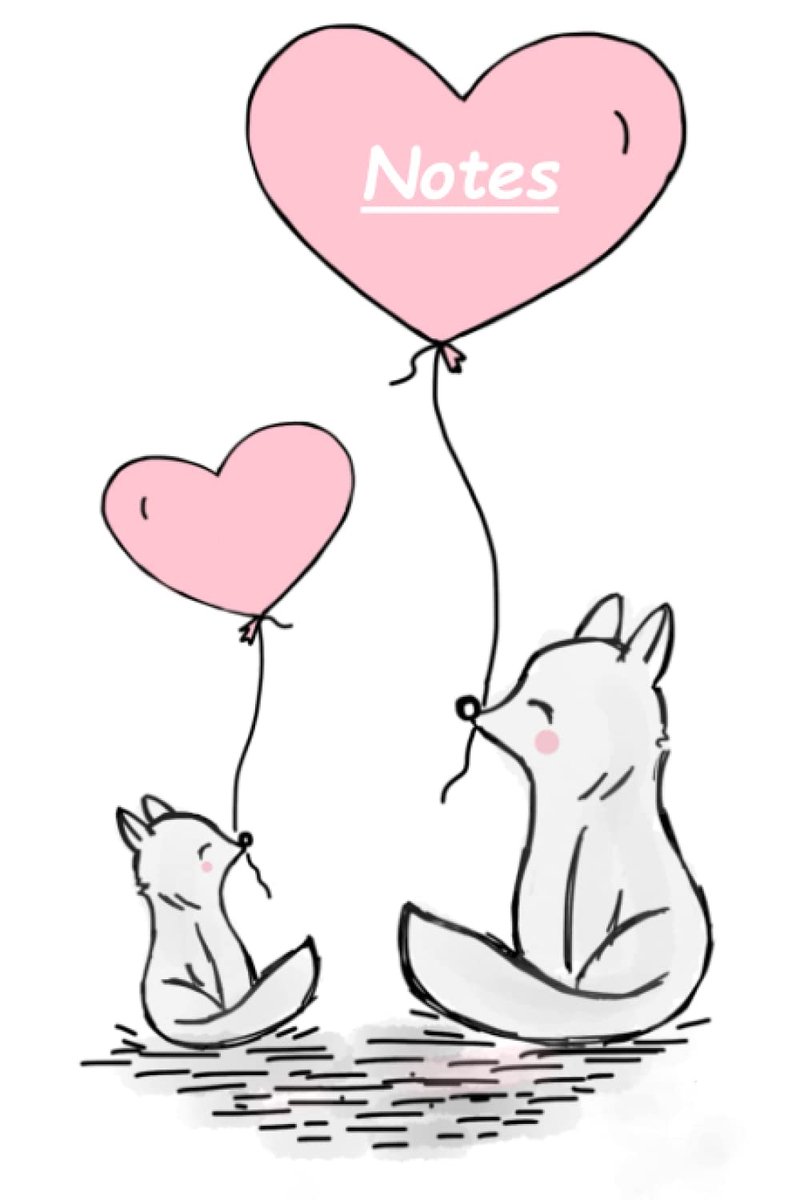SnelShoppen - Notizbuch A5 Liniert | Fox Love Softcover Notitieboek | 160 Pagina's als Bullet Journal, Dagboek, Notitieboek voor School, Werk en Creat