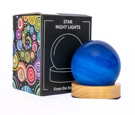 Nachtlamp - Lamp - Blauwe Lucht - Lucht - Blauw - 8 cm - 3D geprint van Merkloos — afbeelding 4
