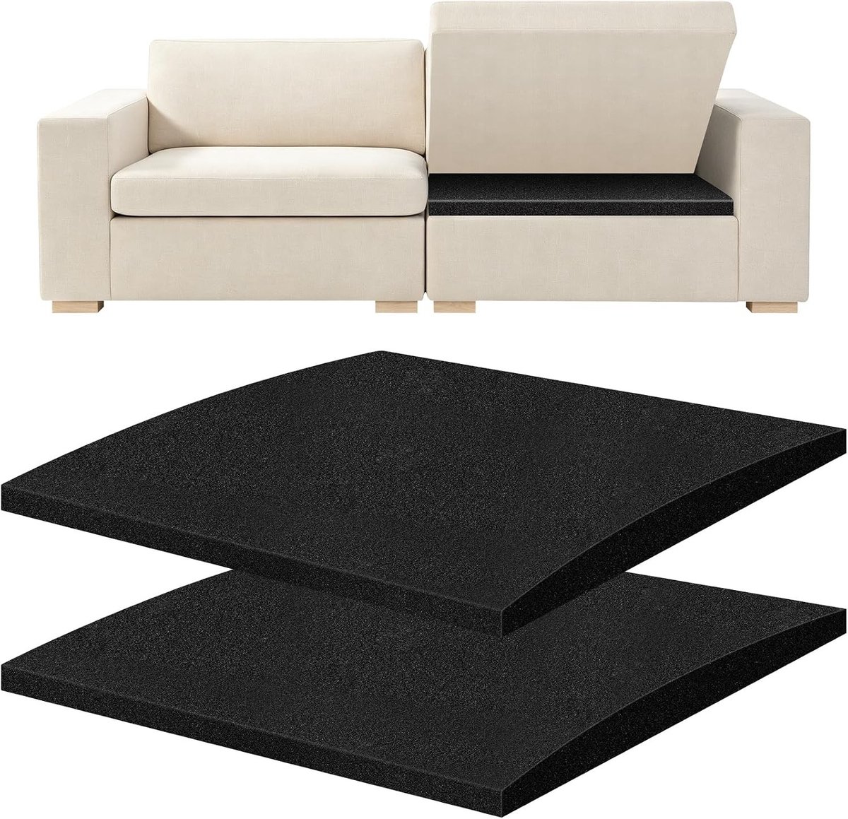 Comfortabele Sofa Kussens voor Optimale Ondersteuning - 2 Stuks, Ideaal voor Woonkamer en Ontspanning