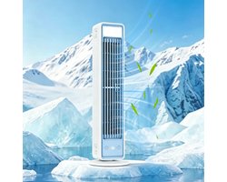Archi USB Torenventilator – Draadloze Bureauventilator – Luchtkoeler - 3600mAh – 3 Snelheden – Met Afstandsbediening – Wit