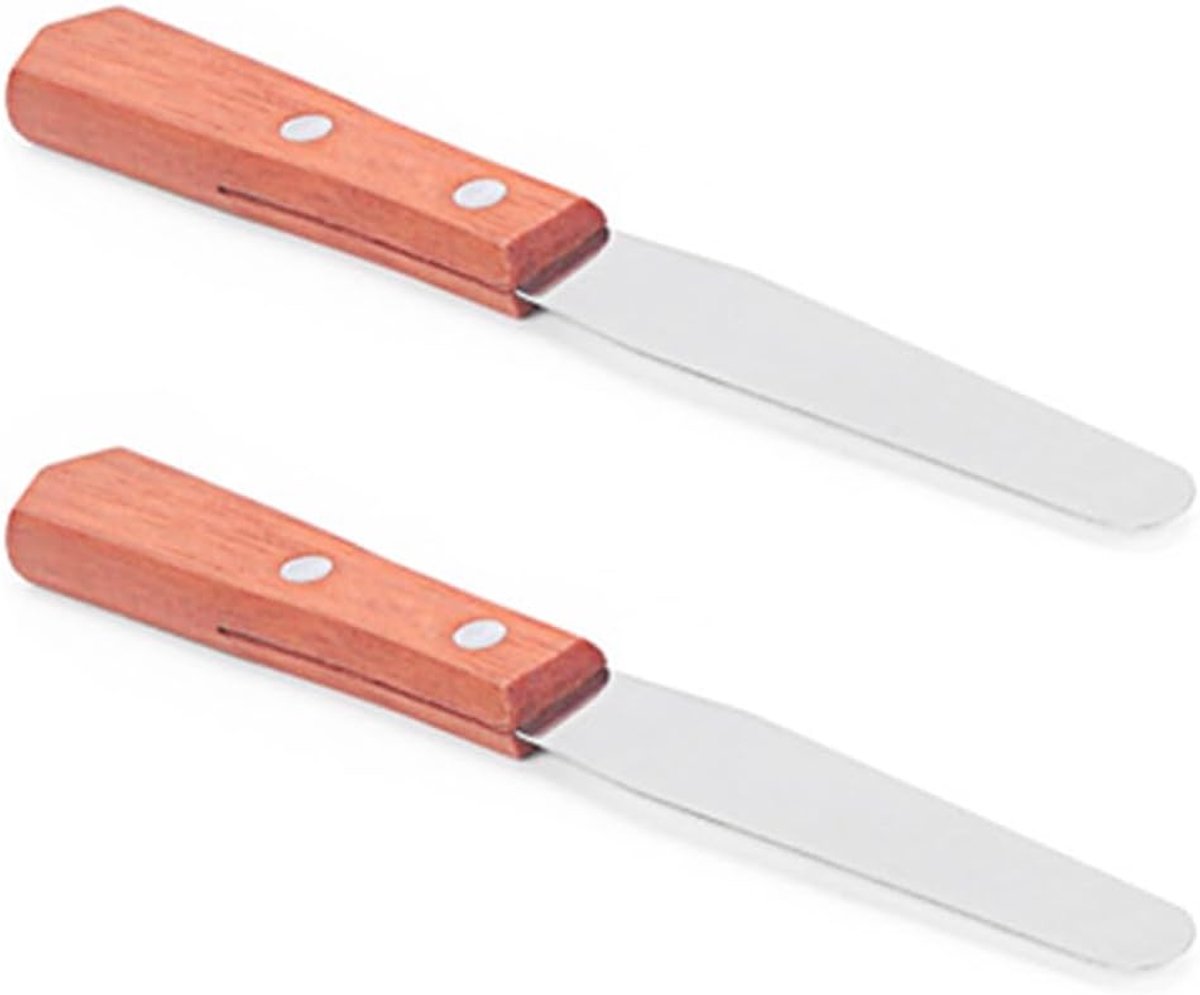 SnelShoppen - 2pcs Professionele RVS Taartspatels - Hoge Hoek Taartserver - Taart Snijder - Suiker Glazuur Gereedschappen voor Taarten - Keuken Access