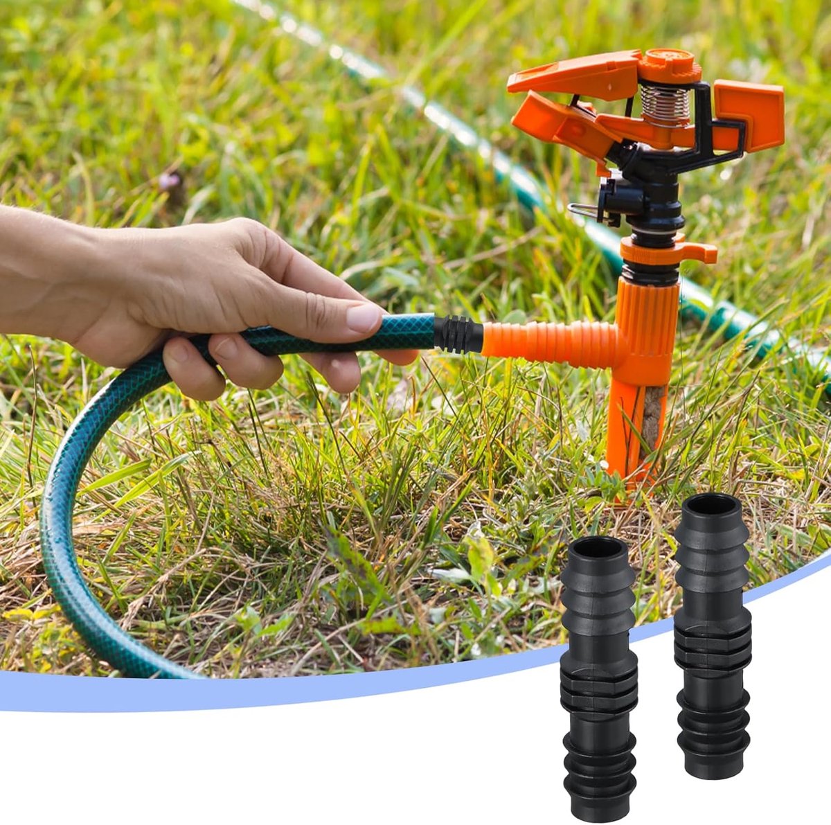 SnelShoppen - Pack van 30 16 mm Tuinslang Koppelingen, Plastic Slangkoppelingen voor Drip Irrigatie en Irrigatiesystemen, Duurzaam en Weerbestendig, E