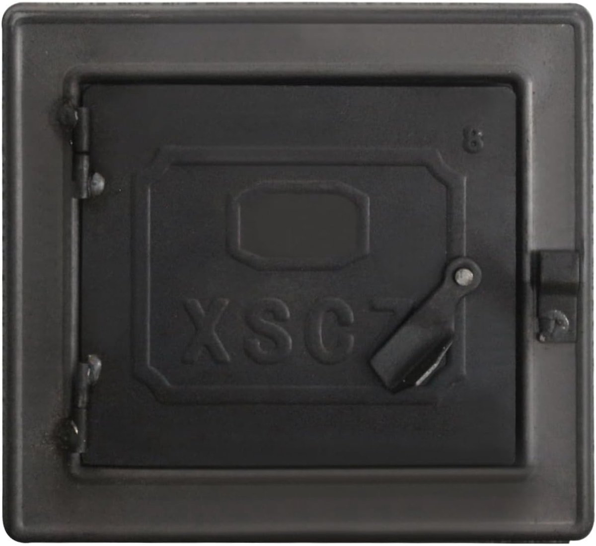 SnelShoppen - Cast Iron Oven Door voor Houtkachel - Duurzaam Gietijzer - Asdeur voor Haard, Kachels en Pizza Oven - 232x212mm - Robuust en Hittebesten