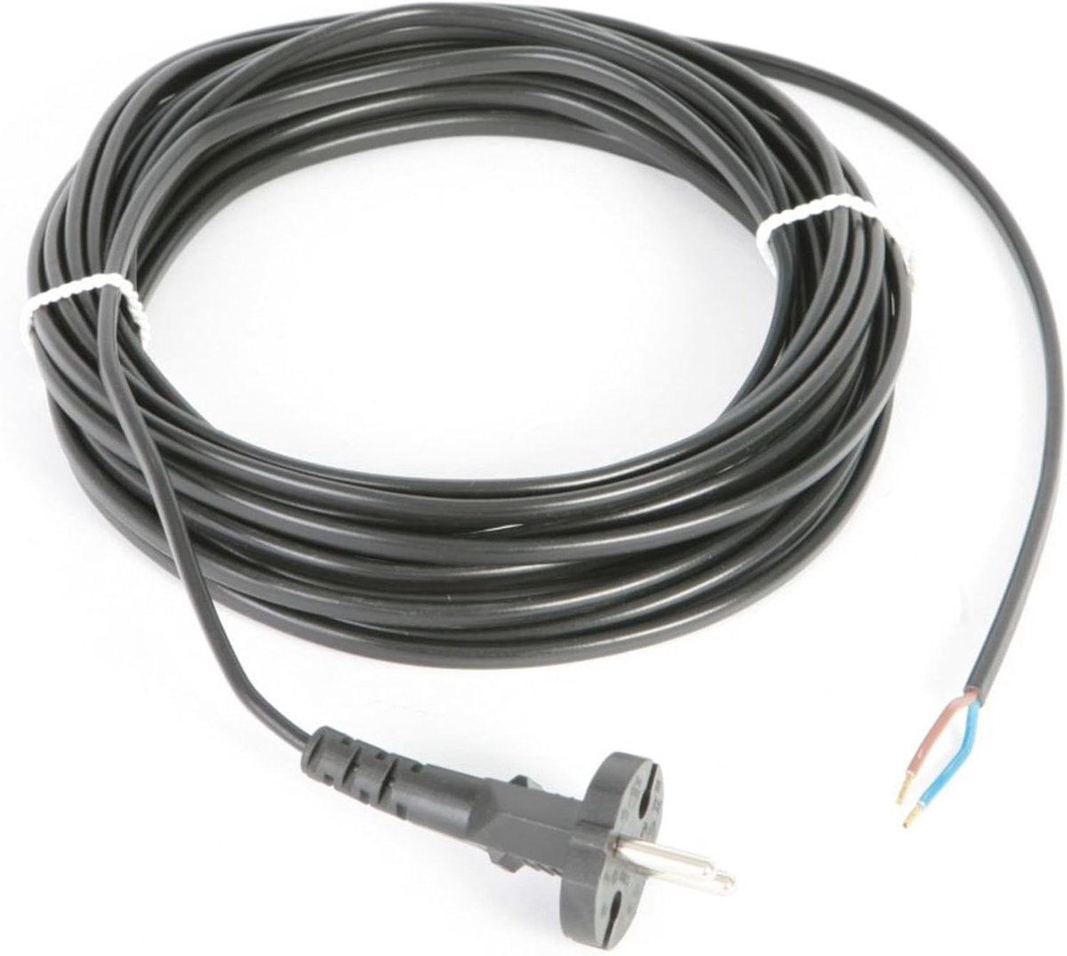 SnelShoppen - Hoogwaardige 6 meter aansluiting kabel voor stofzuigers - Euro plug - 2 x 0.75 mm² - Geschikt voor oplopende kabelhaspels en meer