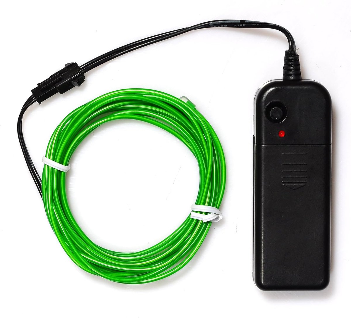 SnelShoppen - Flexible Neon Lighting Wire, EL Kabel met 3 Modes voor Feestverlichting, 5m Jade Groen, Waterproof en Weerbestendig voor Tuin, Camping e