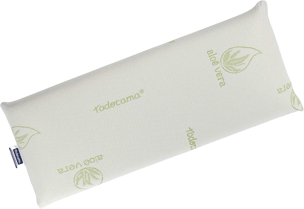 SnelShoppen - Todolit Kussen 135 cm Groen - 100% Visco-elastisch Geheugen Kussen - Antibacterieel & Mijtbestendig - Wasbaar tot 40 °C - Ideaal voor Ne