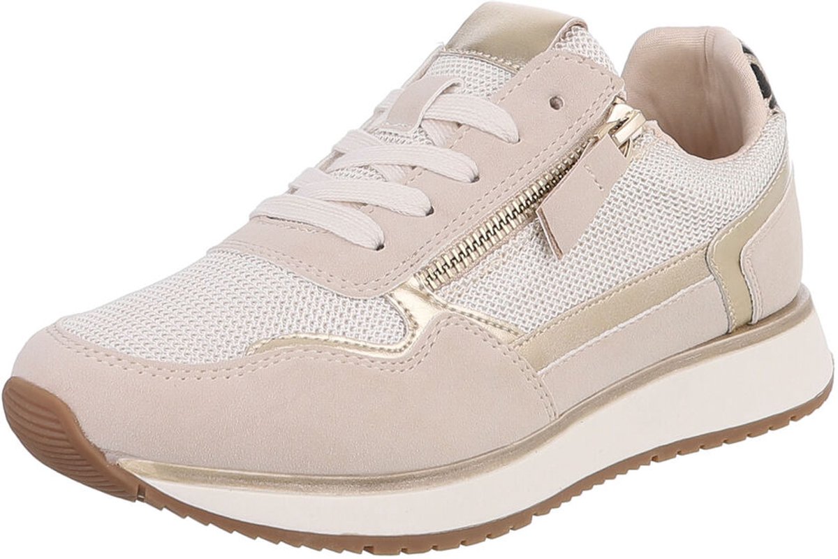 Sneaker - Vetersluiting en Rits - Dames Mt:39