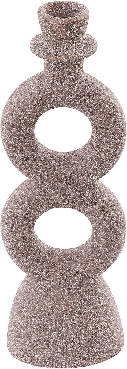Beliani NAOUSA - Kandelaar - Beige - Porselein