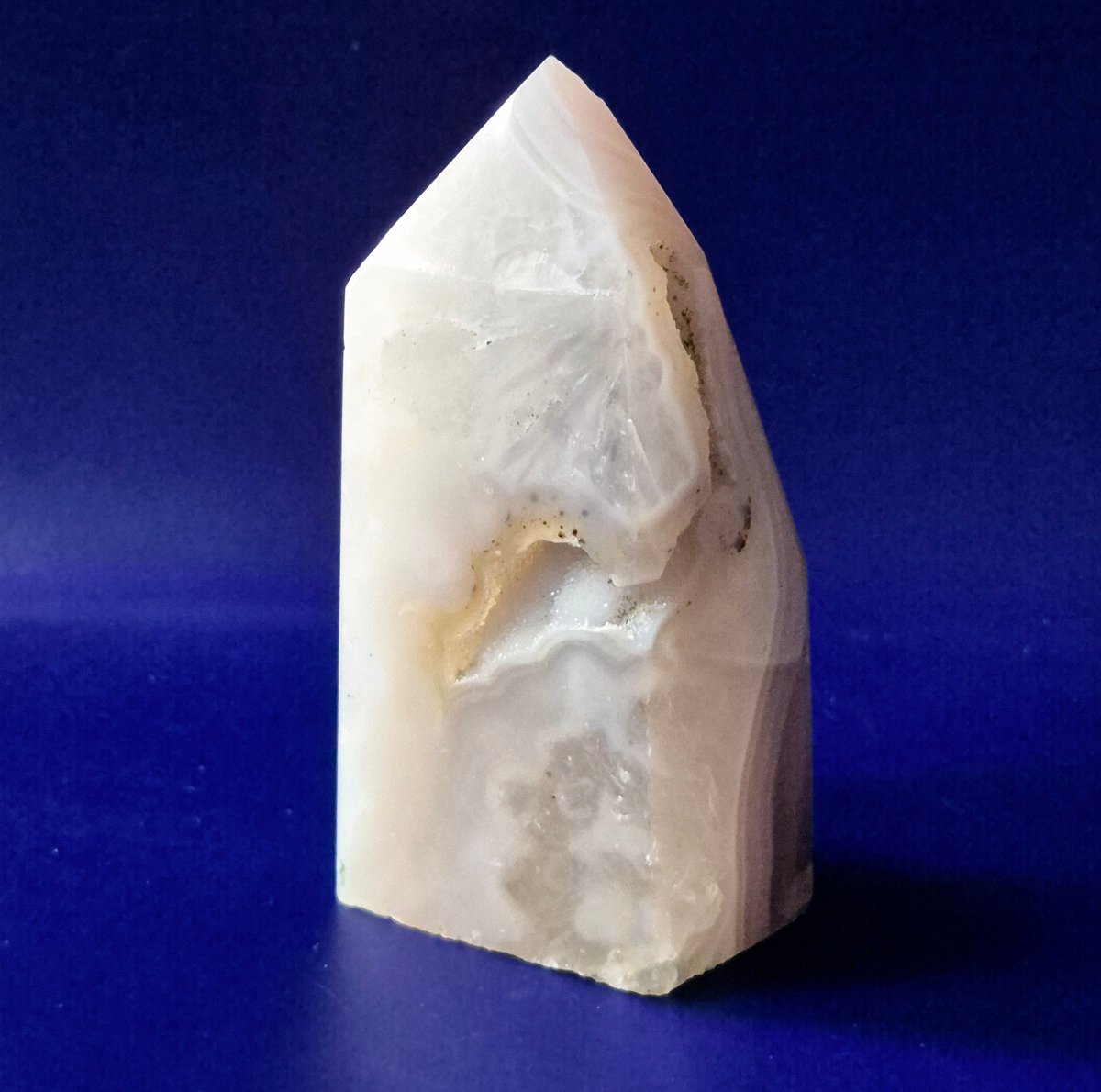 Grey Agate Druzy Tower