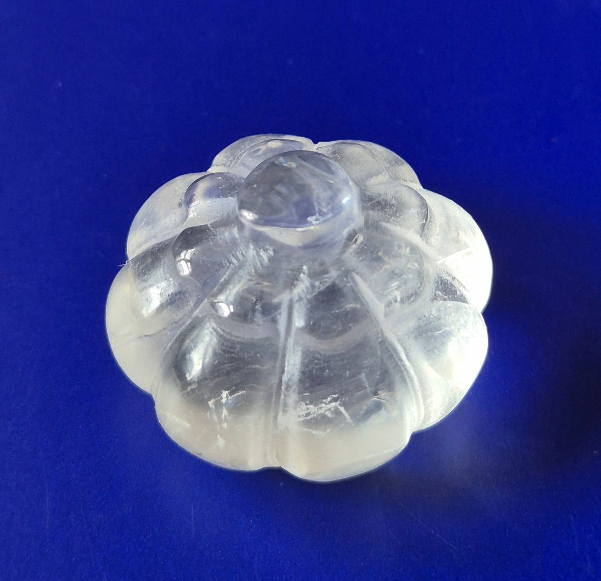 Halloween Clear Quartz Crystal Carving Pumpkin 20mm