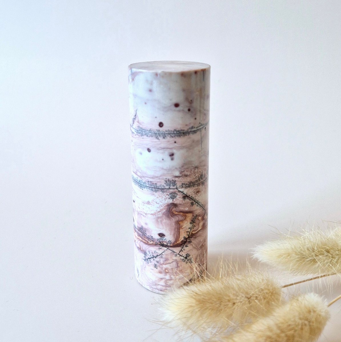 Picture Jasper Ronde Pilaar 8–9cm – Aarding, Natuurverbinding & Inzicht