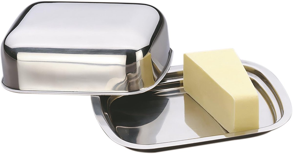 Keuken 19243 Botervloot, Roestvrij Staal, Zilver, 15.5 X 11 X 5 Cm