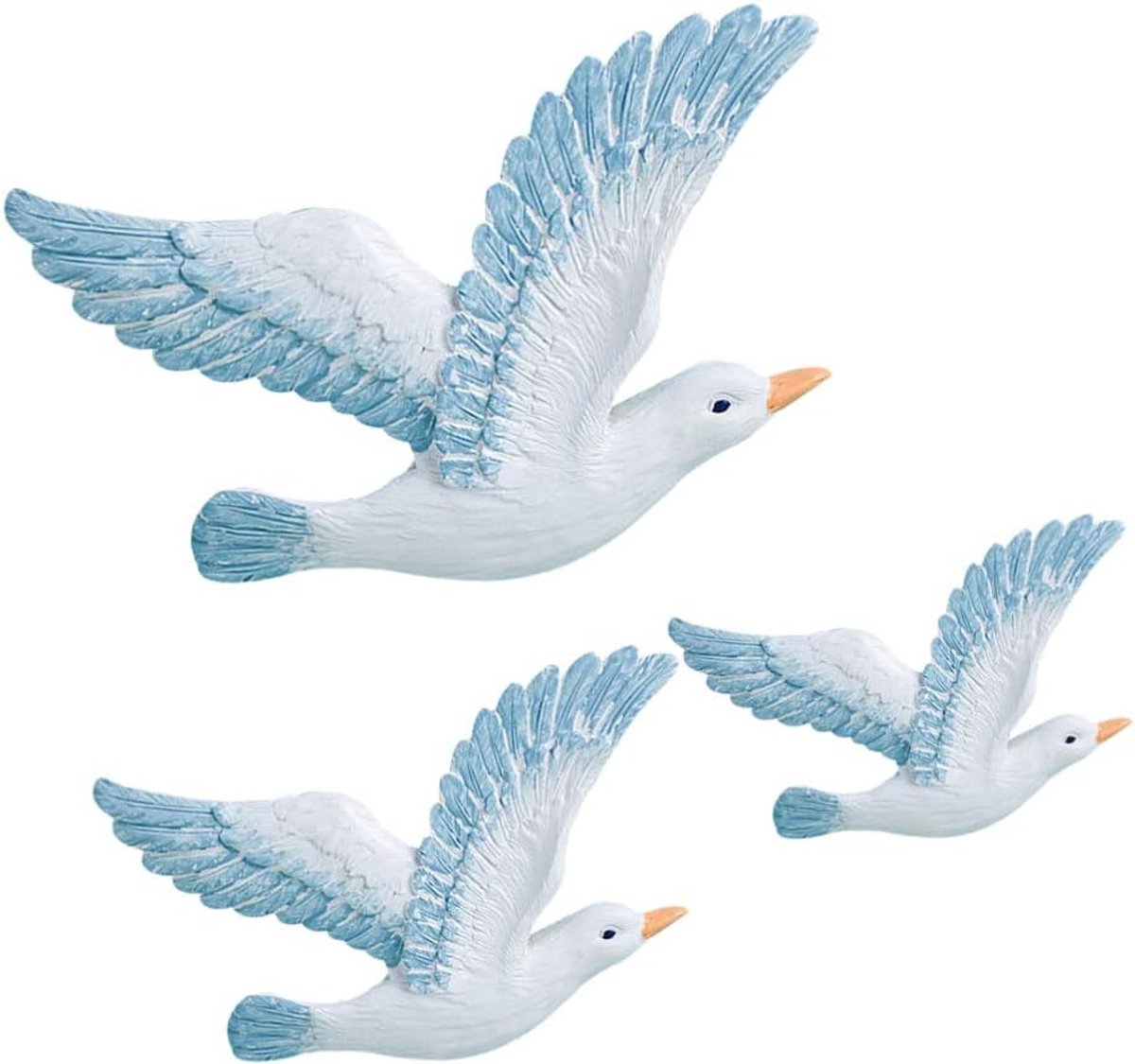 3 Stuks Huisdecoratie Seagull Muur Opknoping Decor Nautisch Hangend
