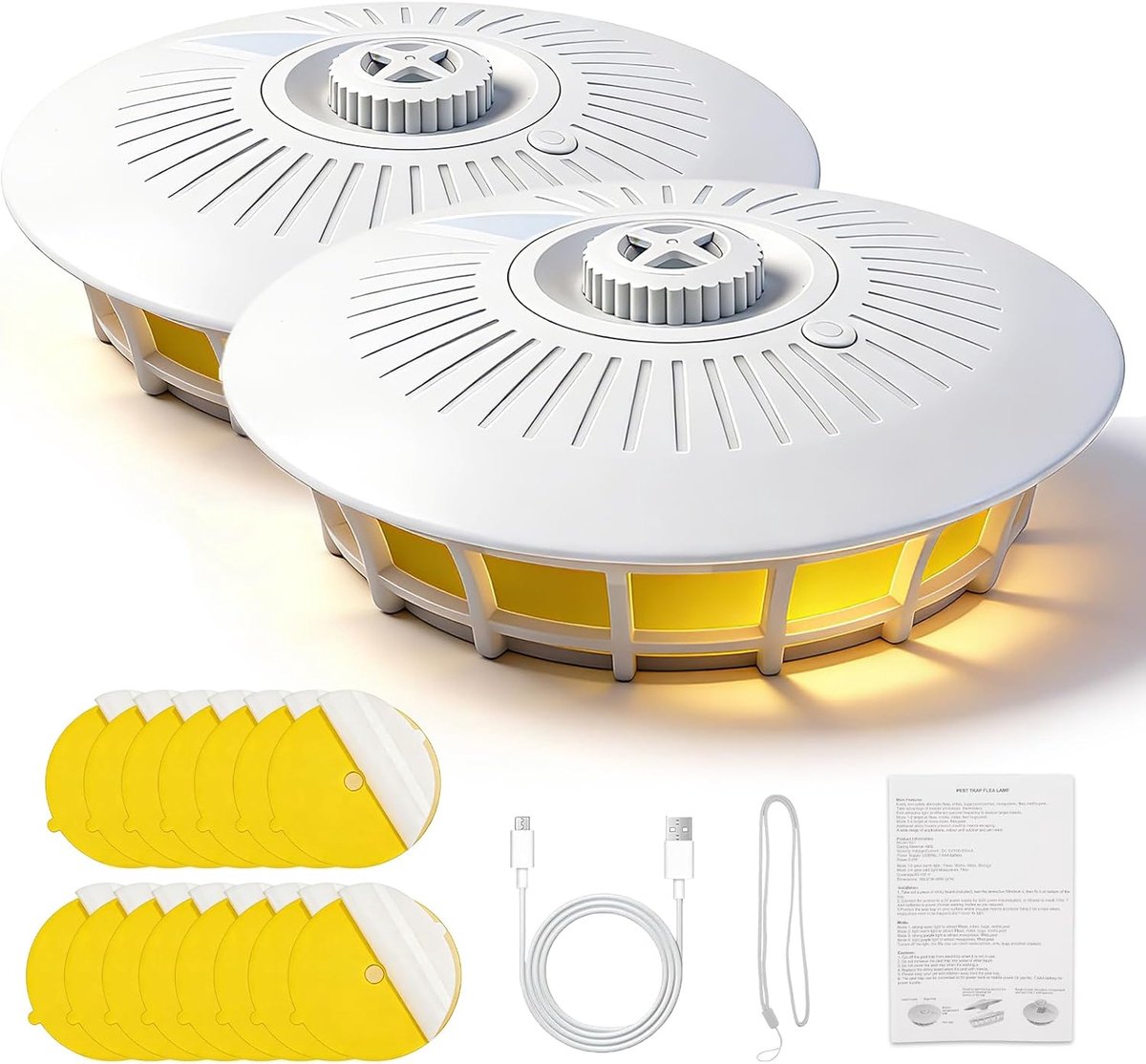 Vallen voor thuis, Led insectenval met 2 voedingsopties Usb, batterij