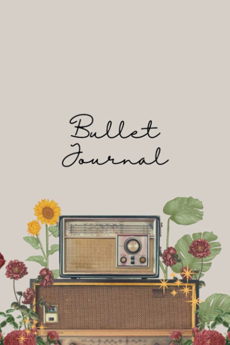 Floral bullet journal 120 pagina's - paperback - kleurrijke bloemen - perfect voor creatief plannen - ShopVlot