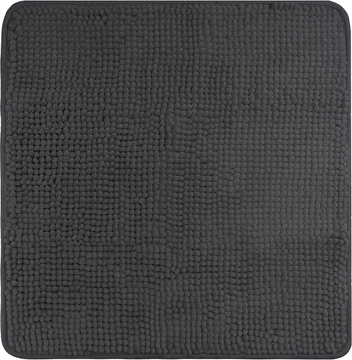 WC-mat voor wand-toiletten 50 x 50 cm - antraciet - antislip onderkant - voorkomt uitglijden - ShopVlot
