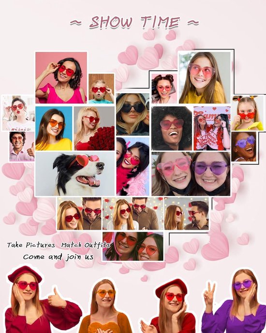 zonnebril, veelkleurig, randloze hartvormige bril, modieus, oversized mode, zonnebril, eyewear voor vrouwen, oranje, aperol — afbeelding 4