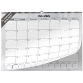 Systemyze Maandkalender Ophangbaar 2026/2027 - 18 Maanden - Wandkalender - Maandplanner - Familieplanner - Weeknummers - Feestdagen - Ophangbaar - juli 2026 t/m december 2027