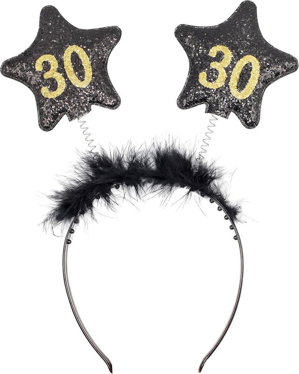 Haarband voor dames, 30 jaar, voor verjaardag, jubileum, feest
