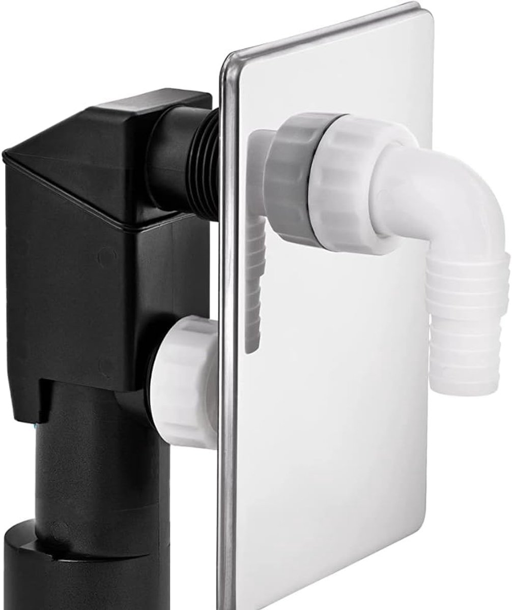 655850 Inbouwsifon voor wasmachine, pipet van pvc Ø 40/50 mm, met