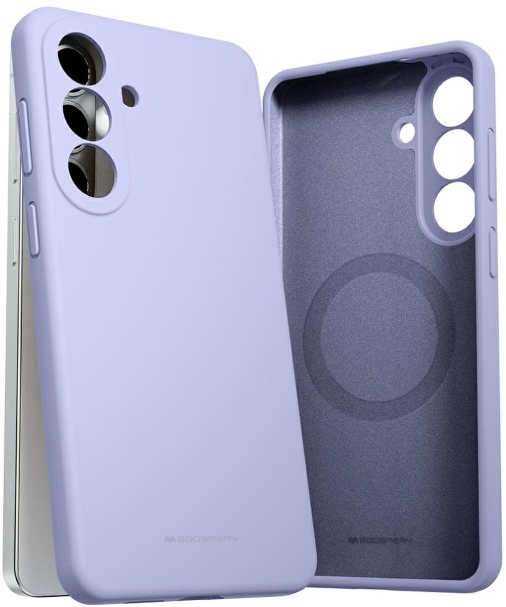 Mercury Pure Silicone Case Voor Samsung Galaxy S26+ Magsafe Lavender Grey