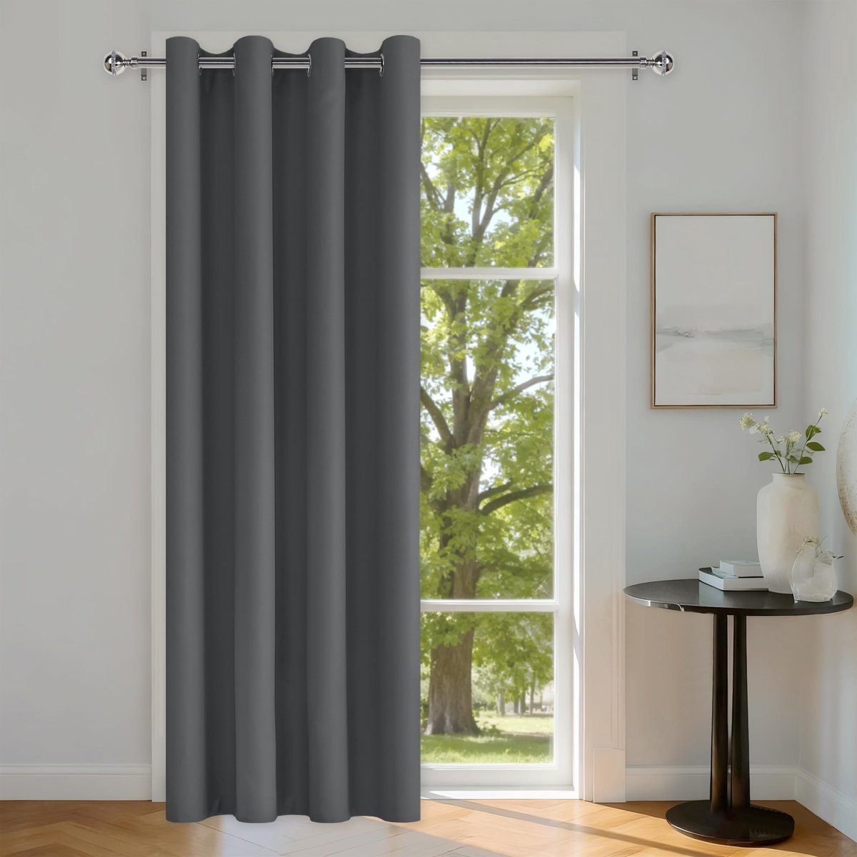 Omgoods - Donkergrijze Deurgordijn - 240 x 140 cm - Geluidsisolerend