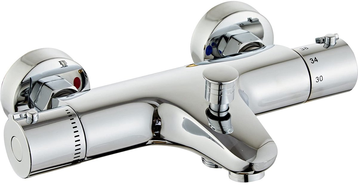 Omgoods - Thermostatische Douchekraan met Temperatuurregeling - Messing