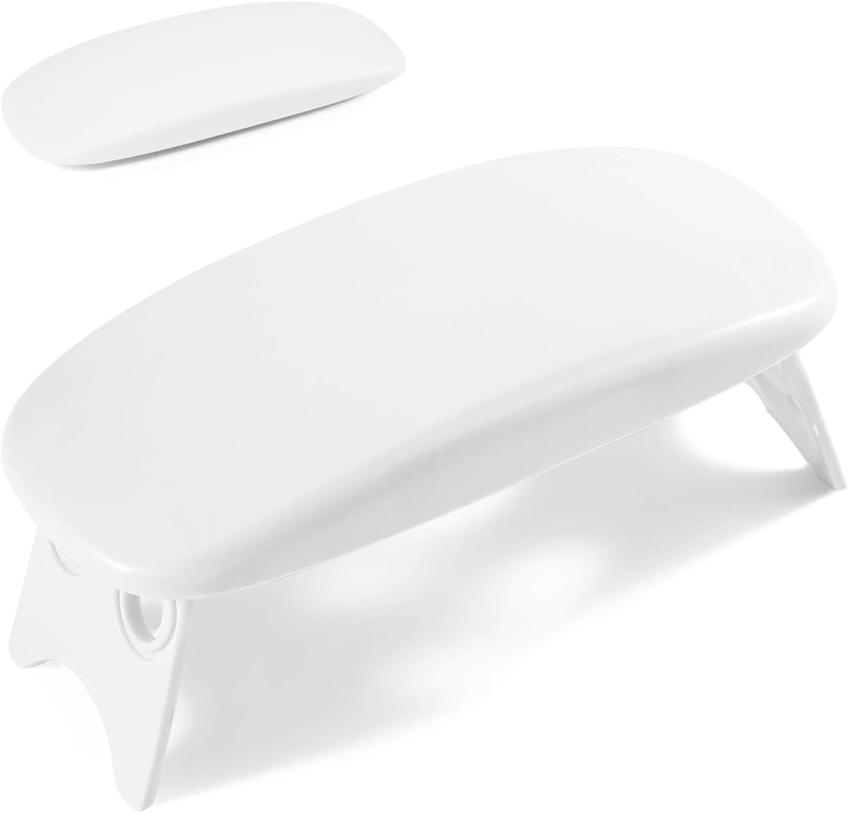 Armsteun voor nageltechnici wit, opvouwbare manicure handrust standhouder, professionele nagelkunst handkussen voor klanten tafel bureau station salonbenodigdheden accessoires