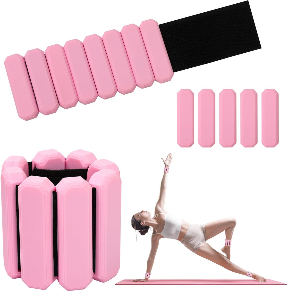 Omgoods - Verstelbare Pols- en Enkelgewichten voor Fitness - 2 Pack