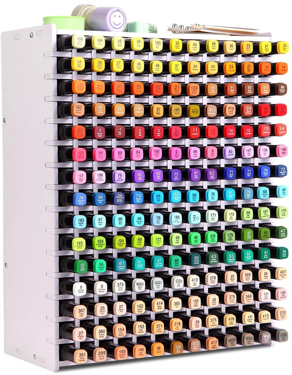 Omgoods - Organizer voor Schrijfgerei - Houten Opbergdoos met 180 Compartimenten