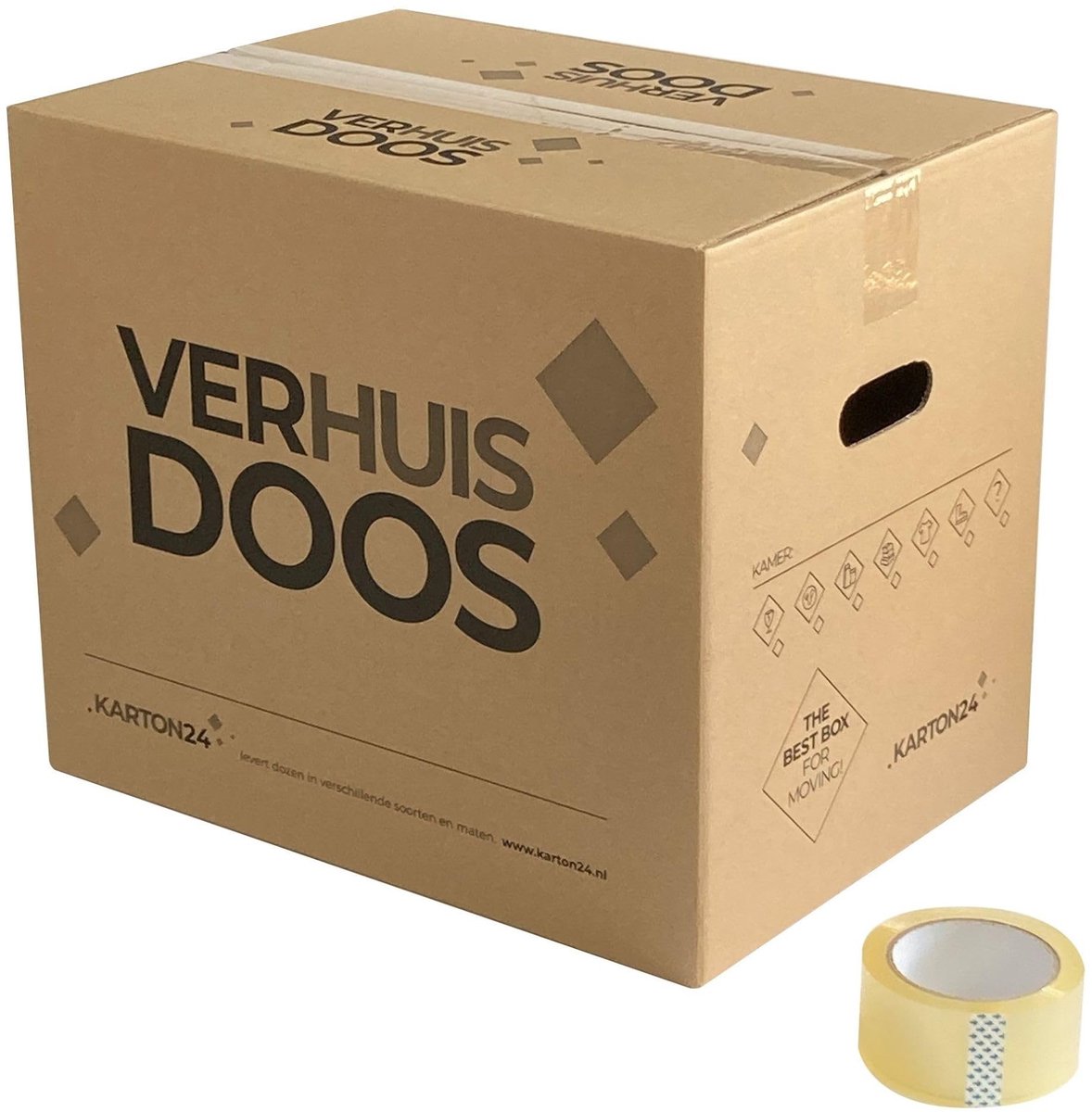 Omgoods - Professionele Verhuisdozen - 10 Stuks - Extra Sterk Dubbel Golfkarton