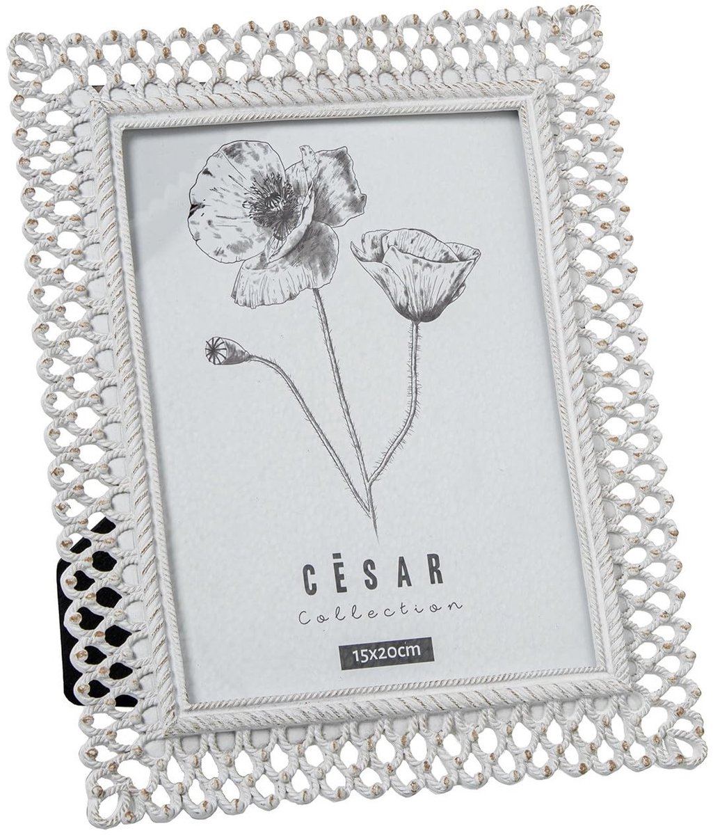 Omgoods - Fotolijst van Hars 15 x 20 cm Wit