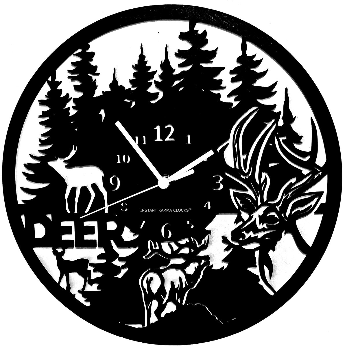 Omgoods - Wandklok Heavy Metal Muziek - Decoratie voor Rockliefhebbers