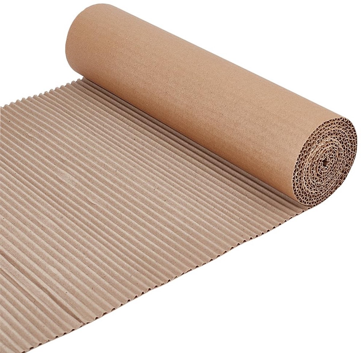 Omgoods- Golfkarton 5 m x 35 cm - Bruine Rol - 2,5 mm Dik - Verpakking - Doe-het-zelf - Opslag - Ambachten - Verpakkingsmateriaal