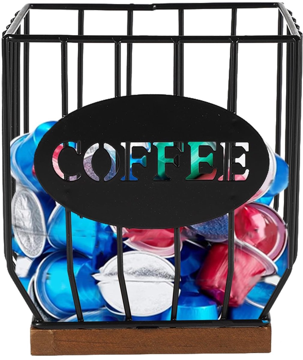 Omgoods - Koffiecapsule Opslagmand - Grote Capaciteit voor Koffiecapsules en Filters