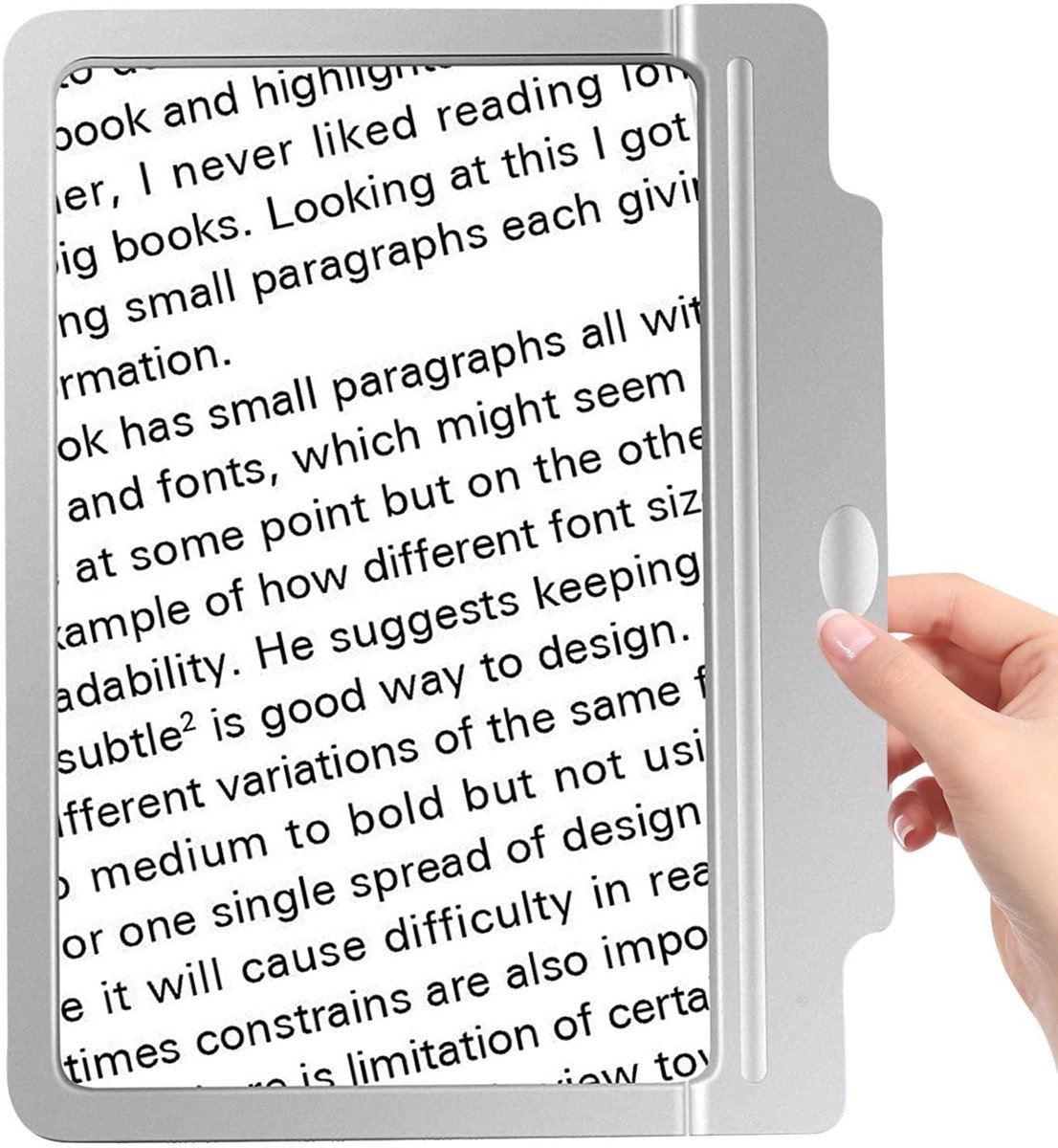 Omgoods - Handheld Vergrootglas 4X met 36 LED-verlichting voor Lezen