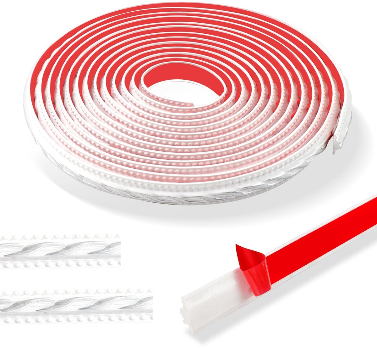 Omgoods - Vintage Stijl Decoratieve Lijst - 600 cm Flexibele Zelfklevende Rand