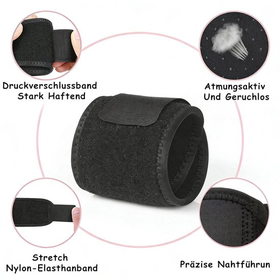 4 stuks polsbandage voor kinderen, verstelbare polssteun in 2 kleuren, polsbandage met duimopening, polsbandages voor kinderfitness, sport en dagelijkse activiteiten — afbeelding 3