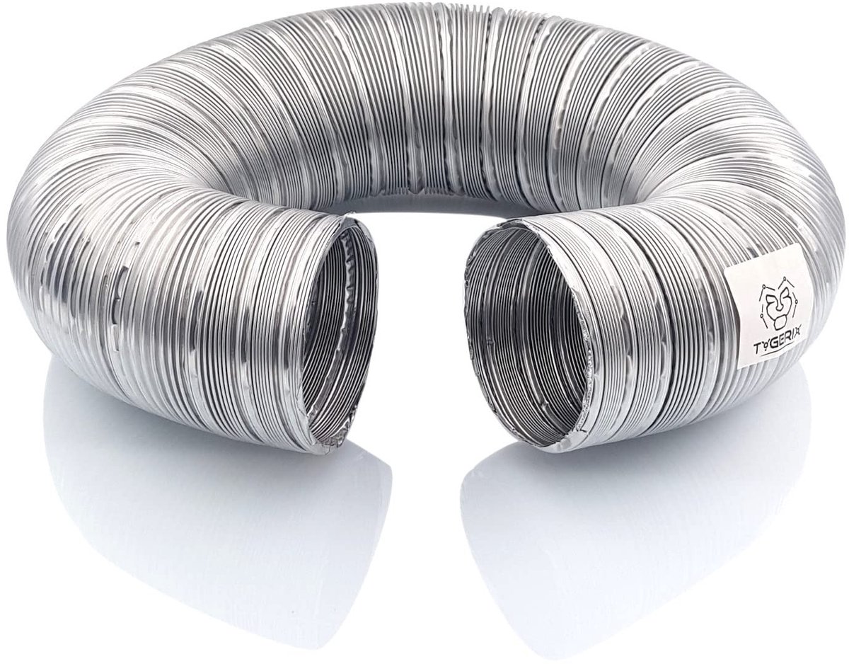 Omgoods - Flexibele Aluminium Slang 70 mm - Uittrekbaar van 0.4m tot 1.2m