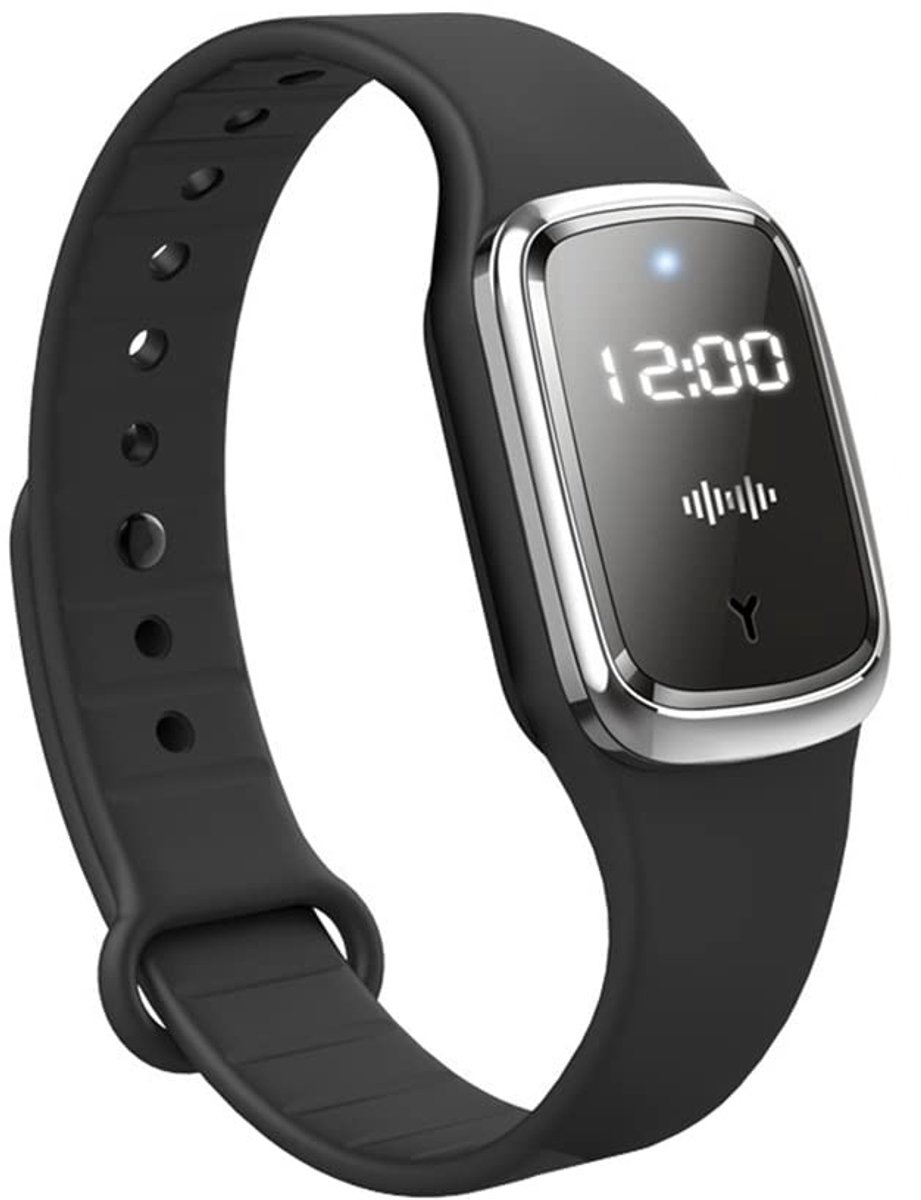 Omgoods - Ultrasone Muggen- en Insectenafweerarmband - Oplaadbaar Polshorloge